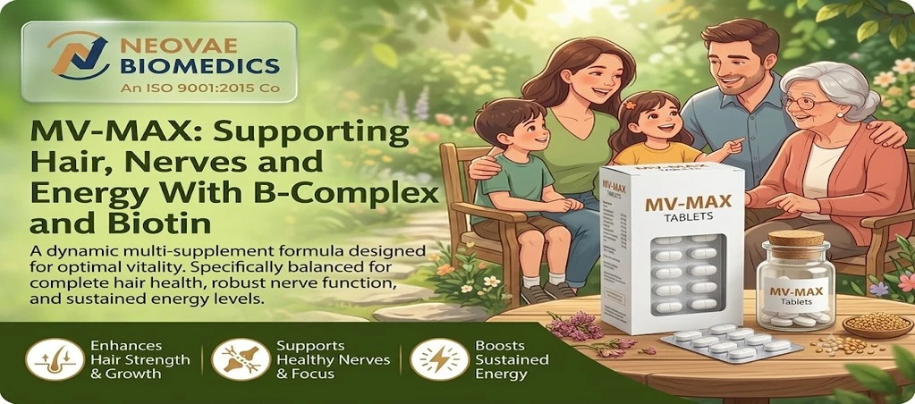 MV-MAX: Supporting Hair, Nerves and Energy With B-Complex and Biotin
