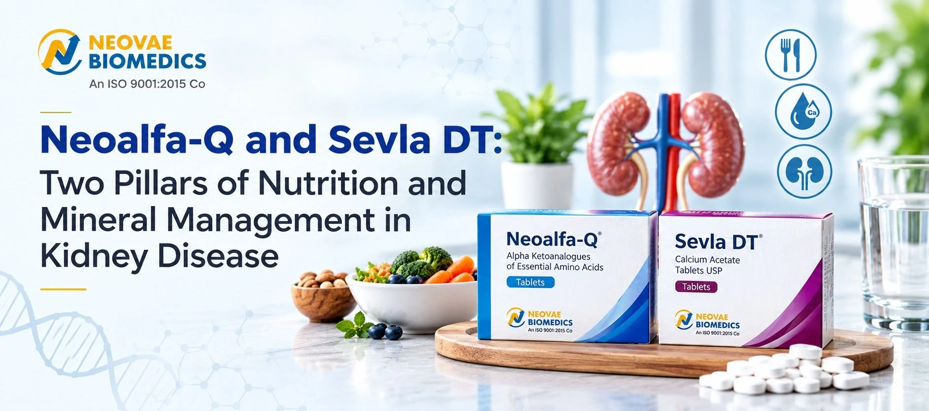 Neoalfa-Q and Sevla DT: Two Pillars of Nutrition and Mineral Management in Kidney Disease